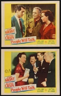 2h918 PEOPLE WILL TALK 2 LCs 1951 Cary Grant, Jeanne Crain, Walter Slezak, Blackmer!