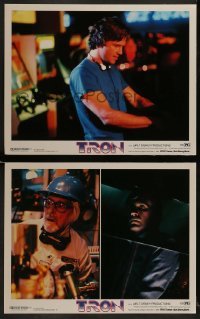 2h974 TRON 2 LCs 1982 Walt Disney sci-fi fx, Jeff Bridges playing video game, David Warner!