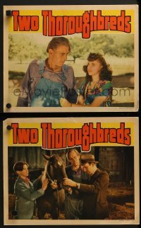 2h977 TWO THOROUGHBREDS 2 LCs 1939 Jimmy Lydon, 14 year old Joan Leslie, horse images!