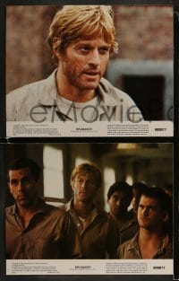 2h070 BRUBAKER 8 color 11x14 stills 1980 Robert Redford is the most wanted man in Wakefield prison!