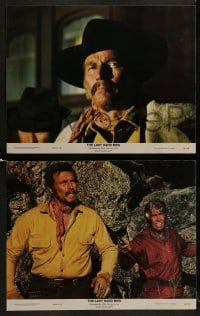 2h215 LAST HARD MEN 8 color 11x14 stills 1976 Charlton Heston, James Coburn & Barbara Hershey!