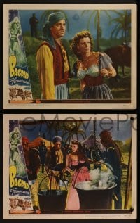 2h427 BAGDAD 7 LCs 1950 sexy Maureen O'Hara in the land of 1001 Adventures, Vincent Price!