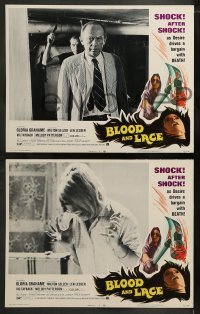 2h054 BLOOD & LACE 8 LCs 1971 wacky AIP horror images, Melody Patterson!