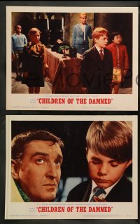 2h085 CHILDREN OF THE DAMNED 8 LCs 1964 beware the creepy kid's eyes that paralyze!