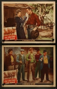 2h584 DALTONS RIDE AGAIN 4 LCs 1945 cool western images of Lon Chaney Jr., Alan Curtis, Noah Beery!