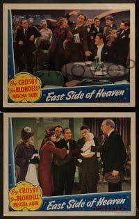 2h697 EAST SIDE OF HEAVEN 3 LCs 1939 cab driver Bing Crosby, Joan Blondell, Mischa Auer, Jerome Cowan!