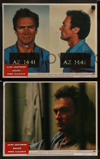 2h119 ESCAPE FROM ALCATRAZ 8 LCs 1979 Clint Eastwood in famous prison, directed by Don Siegel!
