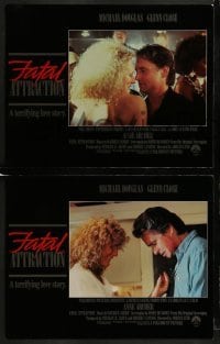 2h134 FATAL ATTRACTION 8 LCs 1987 Michael Douglas, Glenn Close, a terrifying love story!