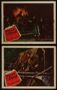 2h522 FAUST & THE DEVIL 5 LCs 1950 La Leggenda di Faust, he sold his soul for a maiden!