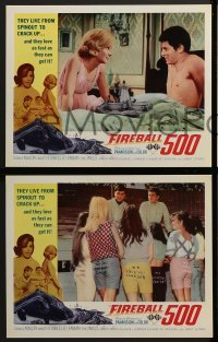 2h136 FIREBALL 500 8 int'l LCs 1966 Frankie Avalon & sexy Annette Funicello, stock car racing images