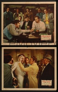 2h602 FOXES OF HARROW 4 LCs 1947 Rex Harrison catches cheater Hugo Haas and then duels him!