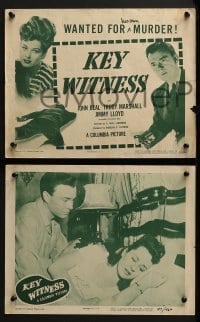 2h206 KEY WITNESS 8 LCs 1947 John Beal & Trudy Marshall run from love to murder!