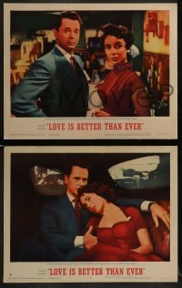 2h538 LOVE IS BETTER THAN EVER 5 LCs R1962 Larry Parks & great images of sexy Elizabeth Taylor!