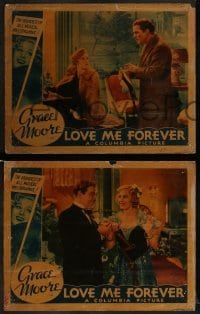 2h729 LOVE ME FOREVER 3 LCs 1935 pretty singer Grace Moore, grandest of all musical melodramas!