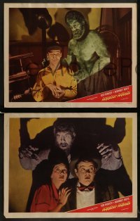 2h731 MASTER MINDS 3 LCs 1949 Bowery Boys, Huntz Hall , Glenn Strange as monster!