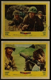 2h632 MEN IN WAR 4 LCs 1957 Anthony Mann directed, Robert Ryan & Aldo Ray in the Korean War!