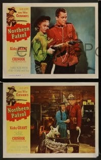 2h742 NORTHERN PATROL 3 LCs 1953 Kirby Grant & Chinook the Wonder Dog, Marian Carr!