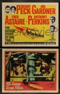 2h257 ON THE BEACH 8 LCs 1959 Gregory Peck, Ava Gardner, Fred Astaire, directed by Stanley Kramer!