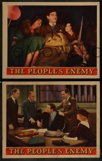 2h749 PEOPLE'S ENEMY 3 LCs 1935 great images of Preston Foster, sexy Lila Lee!