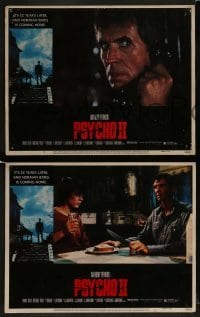 2h283 PSYCHO II 8 LCs 1983 Anthony Perkins as Norman Bates, Vera Miles, Meg Tilly, horror sequel!