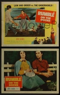 2h310 RUMBLE ON THE DOCKS 8 LCs 1956 the juvenile delinquency story of James Darren & Robert Blake!