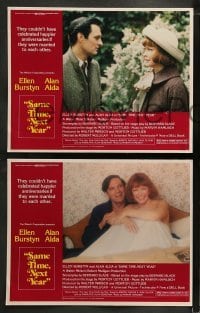 2h646 SAME TIME NEXT YEAR 4 LCs 1978 Ellen Burstyn & Alan Alda married others but have affair