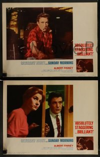 2h314 SATURDAY NIGHT & SUNDAY MORNING 8 LCs 1961 Albert Finney, Field, directed by Karel Reisz!