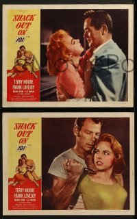 2h322 SHACK OUT ON 101 8 LCs 1955 sexy young Terry Moore, Lee Marvin, Frank Lovejoy, Wynn!