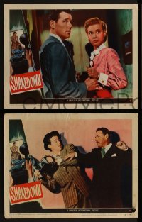 2h451 SHAKEDOWN 7 LCs 1950 Howard Duff, Brian Donlevy, Peggy Dow, film noir!