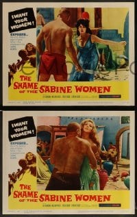 2h324 SHAME OF THE SABINE WOMEN 8 LCs 1962 El rapto de las sabinas, blackest pages of human history