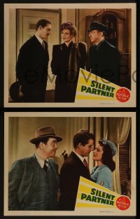2h761 SILENT PARTNER 3 LCs 1944 William Henry, Beverly Lloyd, Grant Withers!
