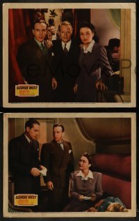 2h762 SLEEPERS WEST 3 LCs 1941 Lloyd Nolan, pretty Lynn Bari, Mary Beth Hughes!