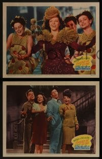 2h652 SOMETHING FOR THE BOYS 4 LCs 1944 great images of Carmen Miranda, Ryan, Blaine, Silvers!
