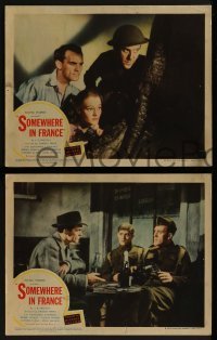 2h653 SOMEWHERE IN FRANCE 4 LCs 1943 Constance Cummings in the strangest love story of the war!