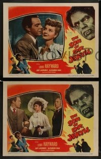 2h341 SON OF DR. JEKYLL 8 LCs 1951 Louis Hayward, Jody Lawrance married a monster, great images!
