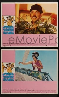2h354 STEELYARD BLUES 8 LCs 1972 wacky bandits Jane Fonda, Donald Sutherland, Peter Boyle!