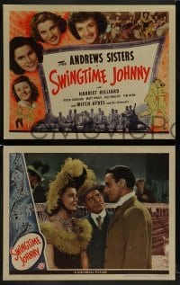 2h363 SWINGTIME JOHNNY 8 LCs 1943 Andrews Sisters, Harriet Hilliard, Mitch Ayres & His Orchestra!