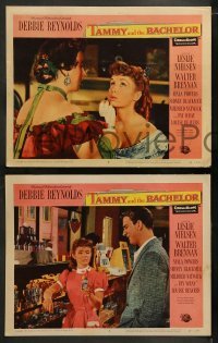 2h459 TAMMY & THE BACHELOR 7 LCs 1957 images of Leslie Nielsen & pretty Debbie Reynolds!