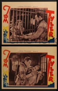 2h776 TOM TYLER 3 LCs 1940s stock cards, the star in different roles, Barbara Weeks & Charles King!