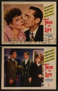 2h389 TRUE TO LIFE 8 LCs 1943 sexy redhead Mary Martin, Dick Powell & Franchot Tone, a laugh riot!