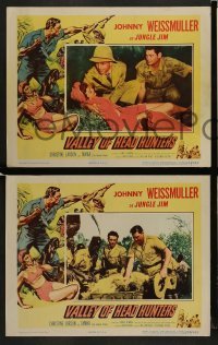 2h395 VALLEY OF HEAD HUNTERS 8 LCs 1953 Johnny Weismuller as Jungle Jim, w/ Tamba the Chimp!