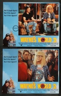 2h407 WAYNE'S WORLD 2 8 LCs 1993 Mike Myers, Dana Carvey, Carrere, from Saturday Night Live sketch!