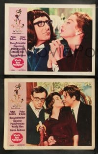 2h408 WHAT'S NEW PUSSYCAT 8 LCs 1965 Woody Allen, Peter O'Toole, Peter Sellers, Capucine, Andress!