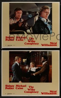 2h413 WILBY CONSPIRACY 8 LCs 1975 Sidney Poitier & Michael Caine, Prunella Gee, escape & survival!