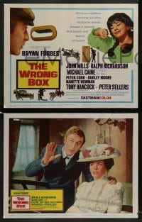 2h422 WRONG BOX 8 LCs 1966 John Mills, Michael Caine, English comedy directed by Bryan Forbes!