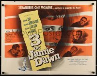 2j501 3 FOR JAMIE DAWN style A 1/2sh 1956 Laraine Day, Ricardo Montalban, Richard Carlson!