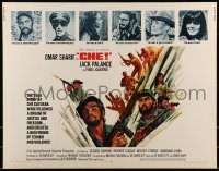 2j574 CHE 1/2sh 1969 art of Omar Sharif as Guevara, Jack Palance as Fidel Castro!
