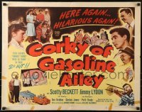 2j582 CORKY OF GASOLINE ALLEY 1/2sh 1951 Jimmy Lydon, Scotty Beckett in title role!