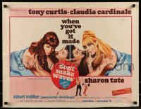 2j610 DON'T MAKE WAVES 1/2sh 1967 Tony Curtis with super sexy Sharon Tate & Claudia Cardinale!