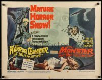 2j623 EYES WITHOUT A FACE/MANSTER 1/2sh 1962 horror double-bill, the master suspense thrill show!